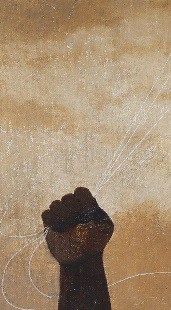 hand holding balloon strings