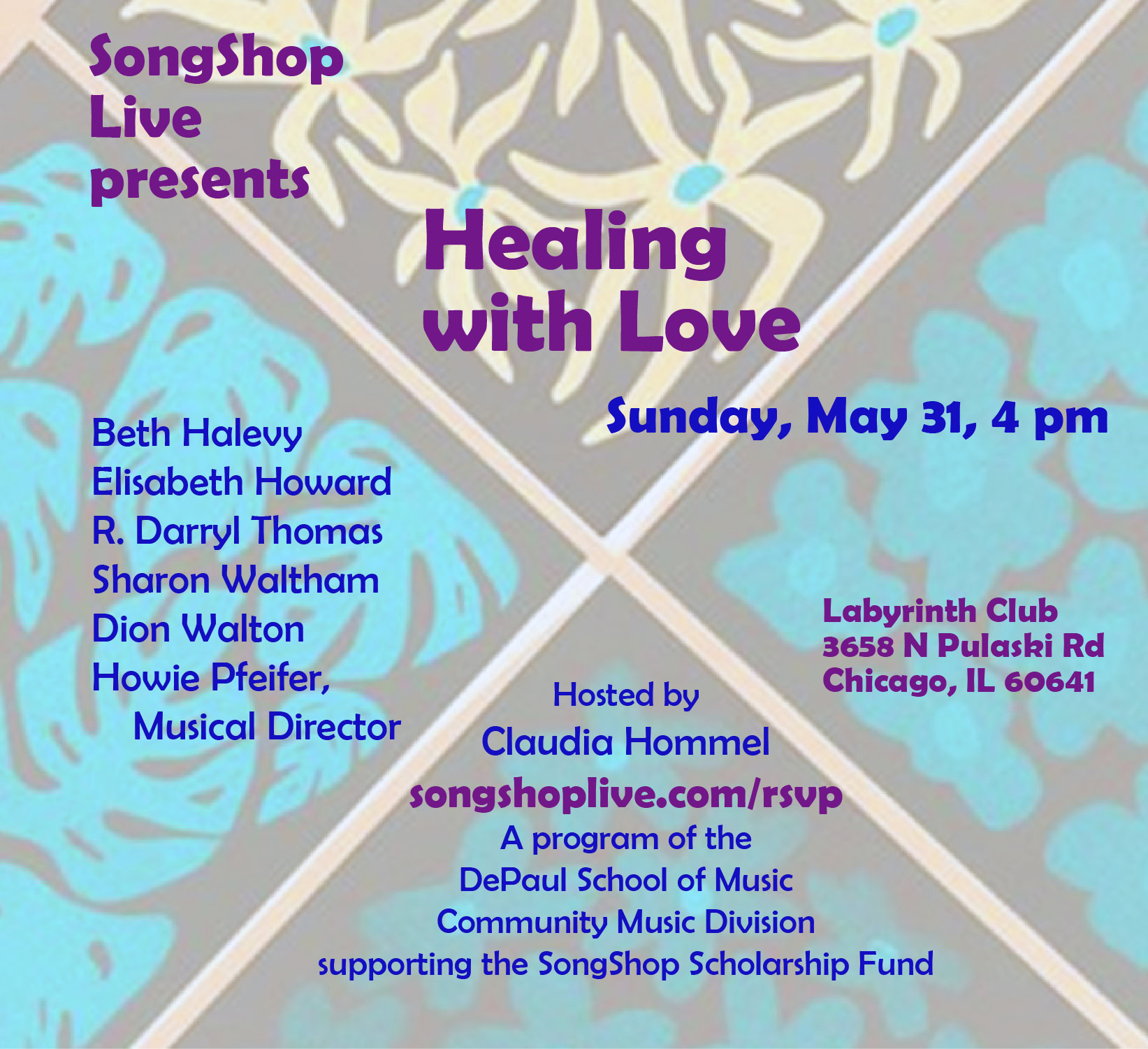 May 31, SongShop Live - Healing with love