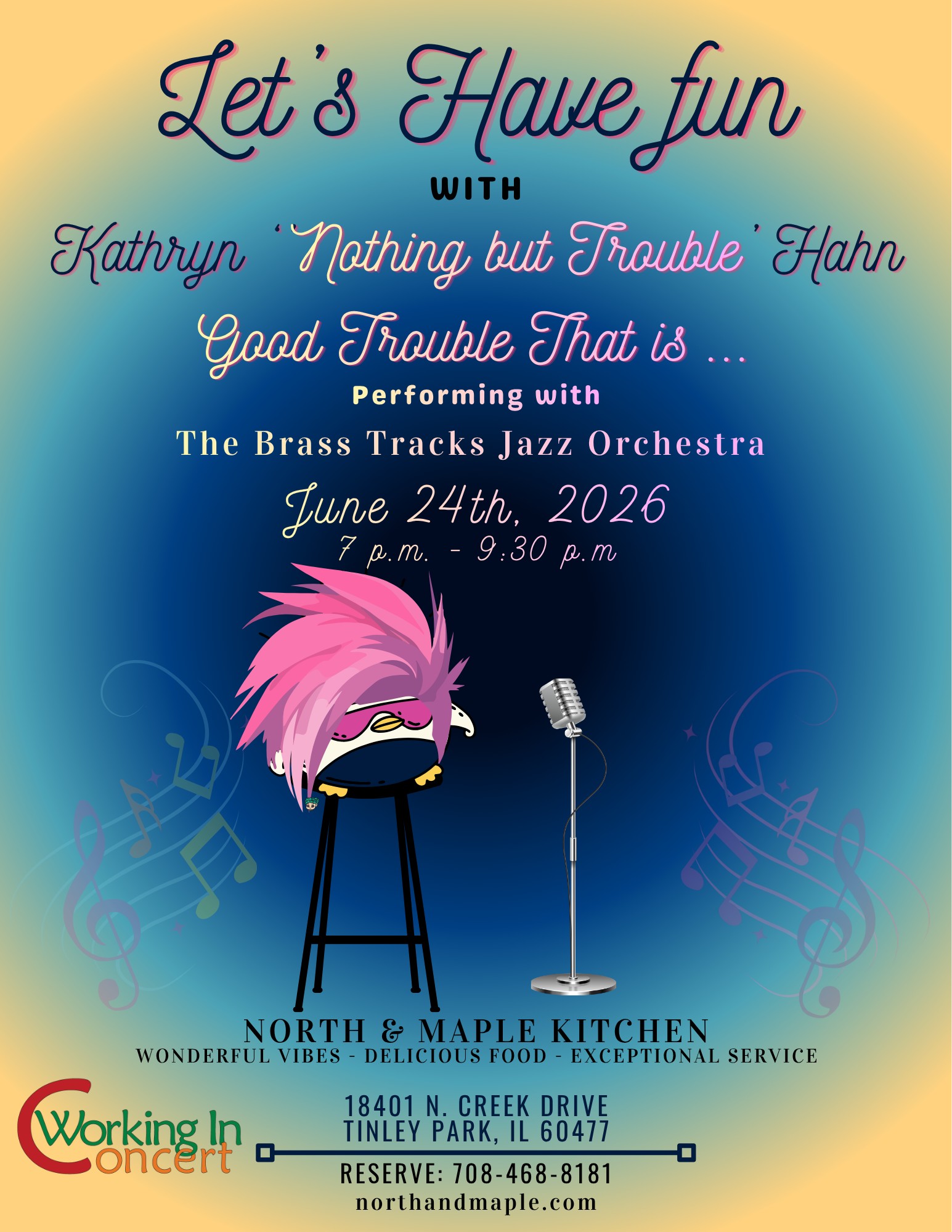 Kathryn Hahn & The Brass Tracks Jazz Orchestra - Nothing but trouble, good trouble that is...