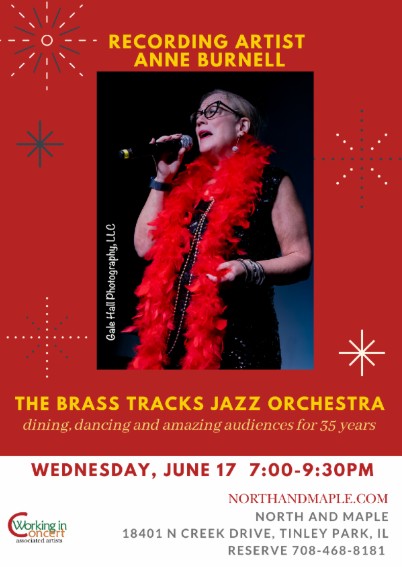 Recording Artist Anne Burnell & The Brass Tracks Jazz Orchestra